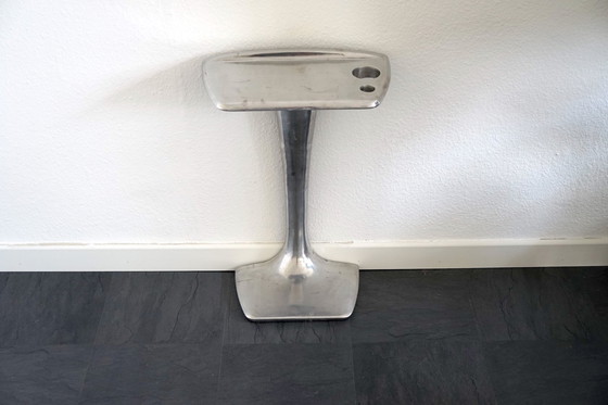 Image 1 of Vintage Space Age aluminum table, 1980s