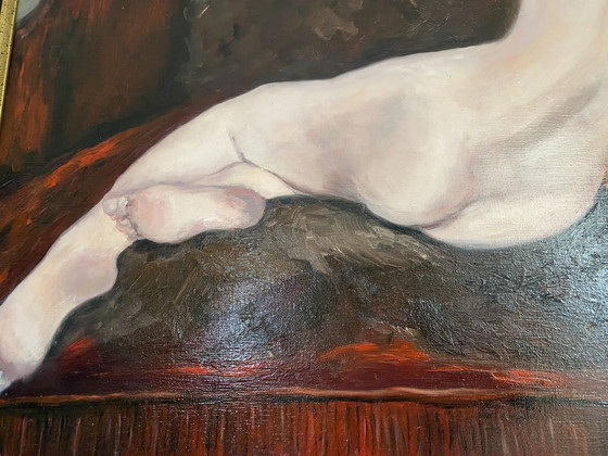 Image 1 of Nude Lp Sofa, Oil On Linen