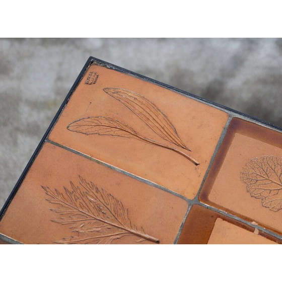 Image 1 of Vintage rectangular ceramic coffee table by Roger Capron, France 1960