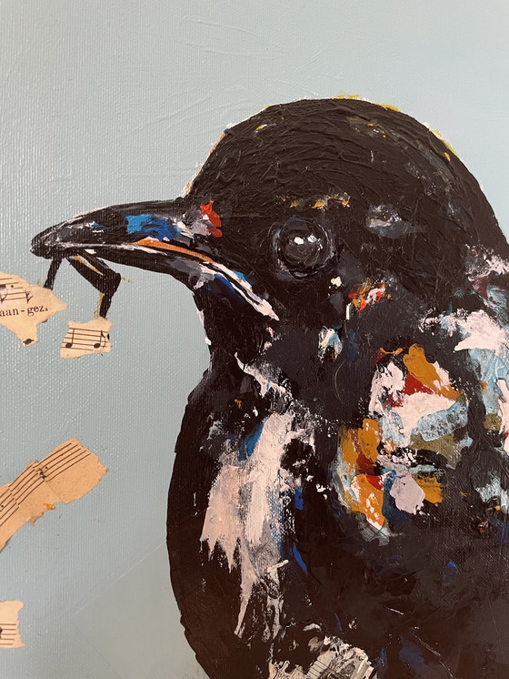 Image 1 of Pintura de petirrojo indio 