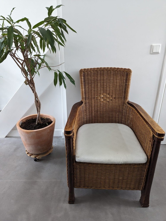 Image 1 of 2x Vintage wicker Chairs