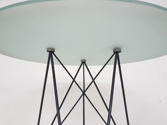 Image 1 of Rare Wire Frame Dining Table By Els Staal, The Netherlands, 1984