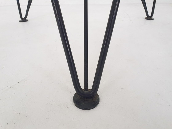 Image 1 of Rare Wire Frame Dining Table By Els Staal, The Netherlands, 1984