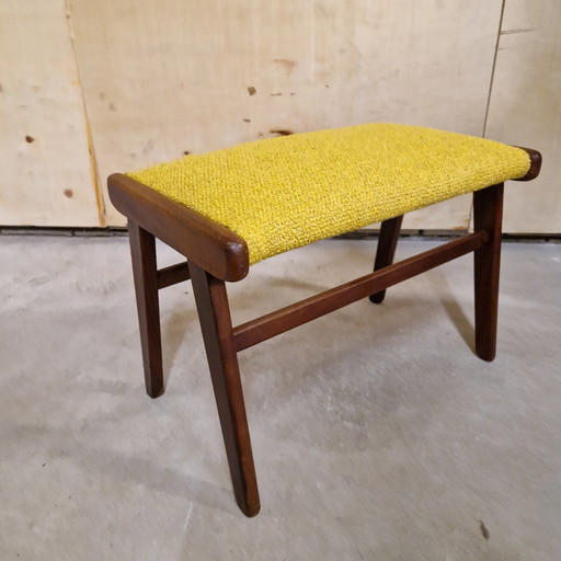 Vintage Footstool Reupholstered