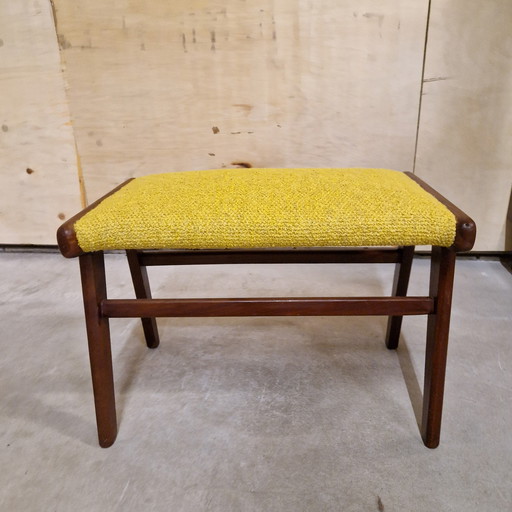 Vintage Footstool Reupholstered