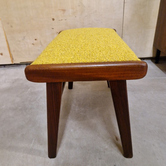 Image 1 of Vintage Footstool Reupholstered