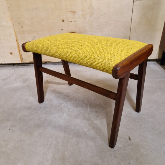 Image 1 of Vintage Footstool Reupholstered