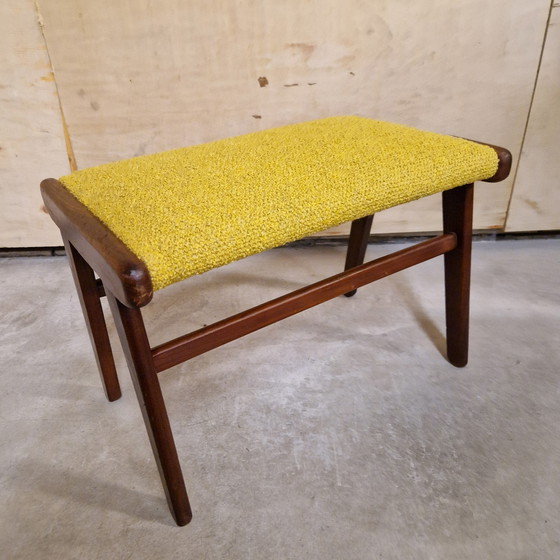 Image 1 of Vintage Footstool Reupholstered