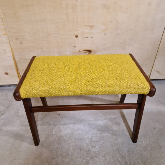 Image 1 of Vintage Footstool Reupholstered