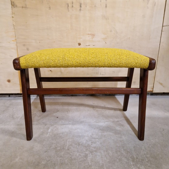 Image 1 of Vintage Footstool Reupholstered