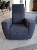 2x Poltrona Longa Blu