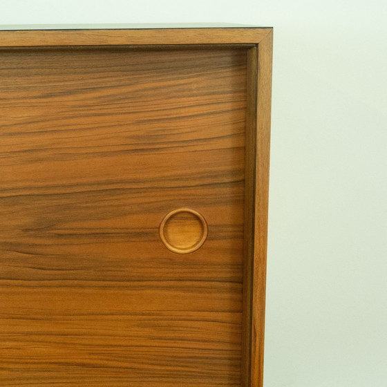 Image 1 of Sideboard, walnut with black formica top, 1960s