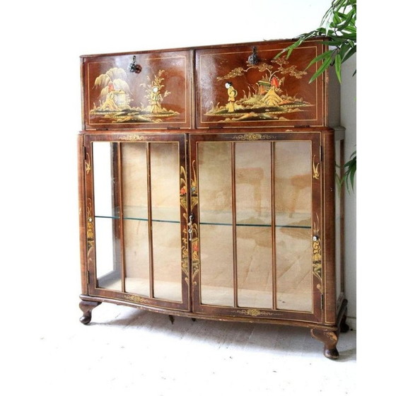 Image 1 of Mobile bar vintage con decorazioni cinesi, 1950-1960