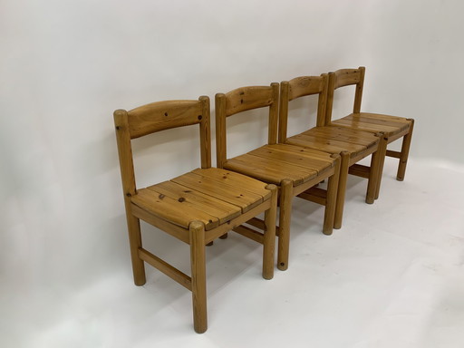 Ensemble de 4 chaises de salle à manger en pin