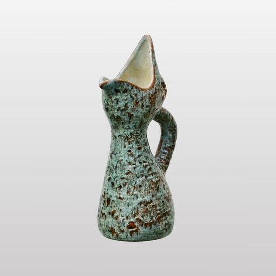 Image 1 of Vintage ceramic pitcher in the shape of a bird, France 1960