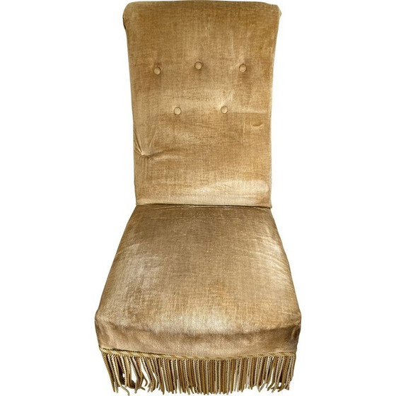 Image 1 of Vintage velvet armchair
