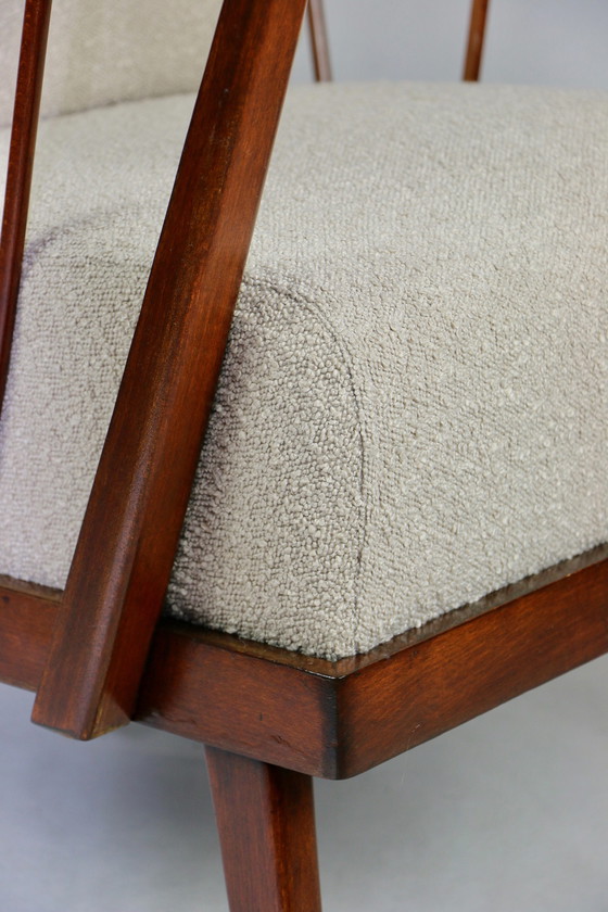 Image 1 of Sillón Art Déco beige con lazo, década de 1960