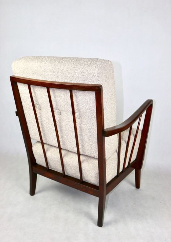 Image 1 of Sillón Art Déco beige con lazo, década de 1960
