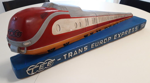 Trans Europe Express (1957), Antique Advertising Plaster