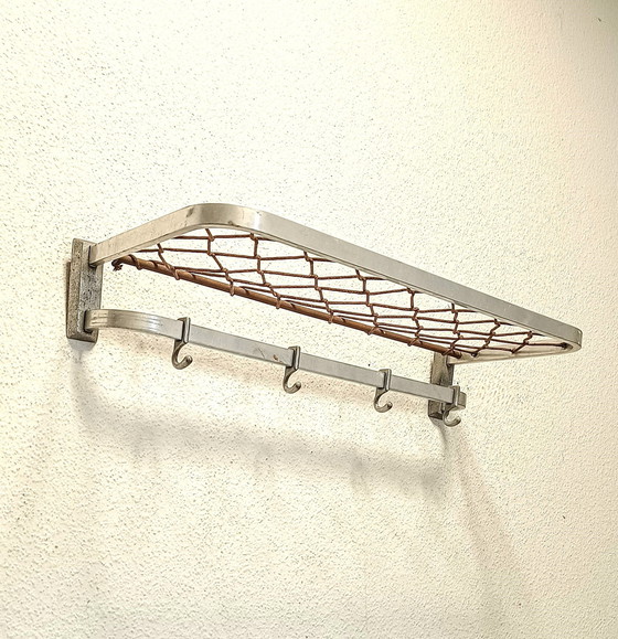 Image 1 of Fifties String Coat Rack In Aluminum