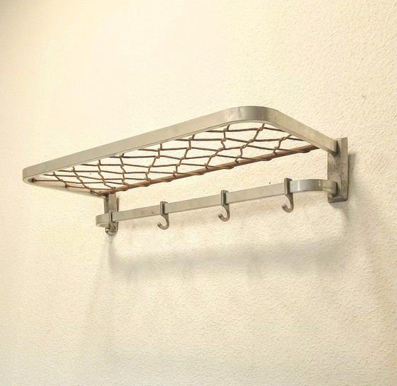 Image 1 of Fifties String Coat Rack In Aluminum