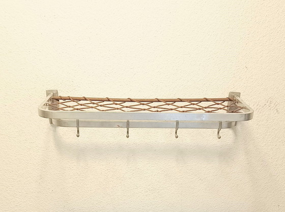 Image 1 of Fifties String Coat Rack In Aluminum