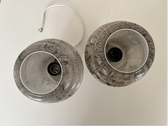 Image 1 of Coppia di lampade da tavolo Flygsfors Orrefors Glas, anni '60/'70, vintage svedese, struttura