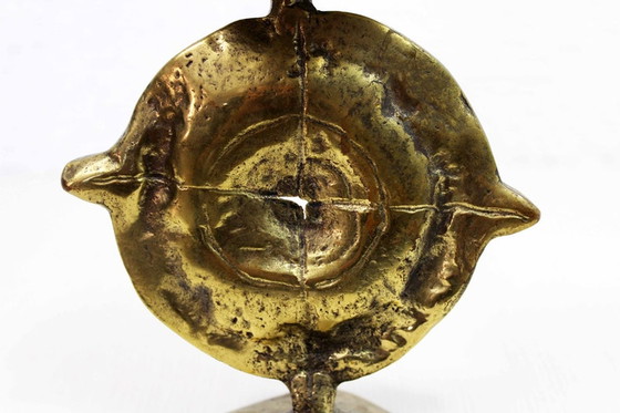 Image 1 of Chandelier en bronze brutal années 60