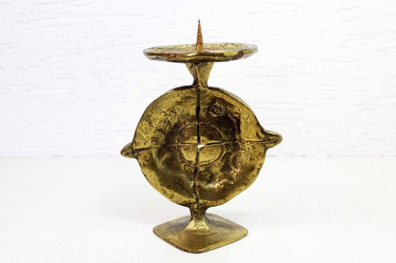 Image 1 of Brutalistic bronze Candlestick 60s