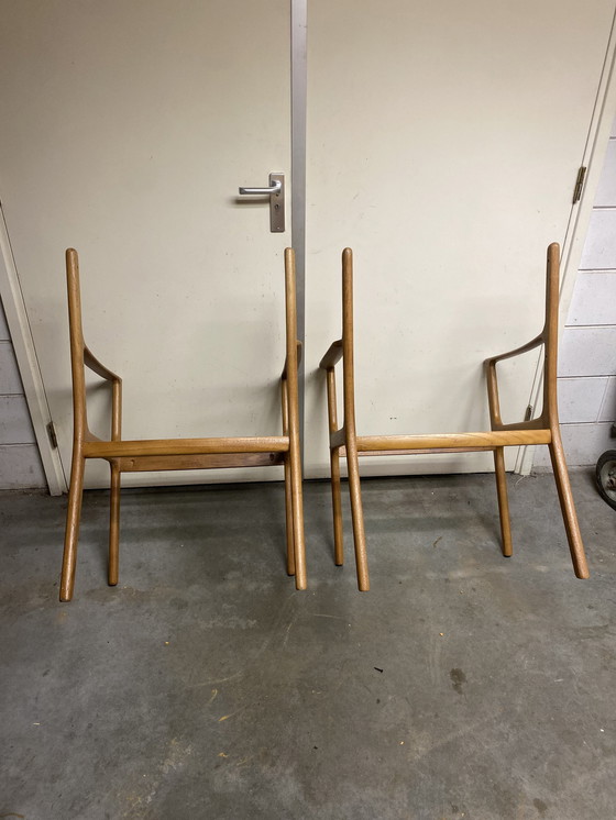 Image 1 of 2 Mahogany Restoration Armchairs By Ole Wanscher 1950