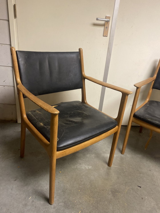 Image 1 of 2 Mahogany Restoration Armchairs By Ole Wanscher 1950