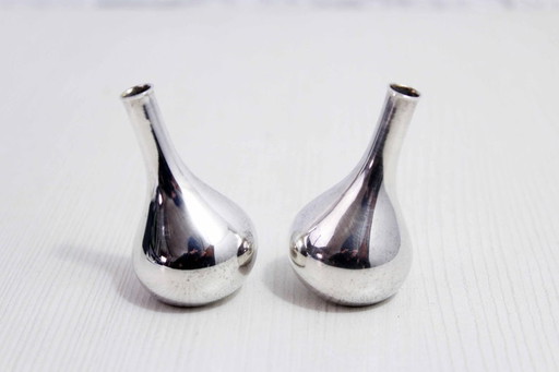 Pair of Dansk candlesticks in silver metal