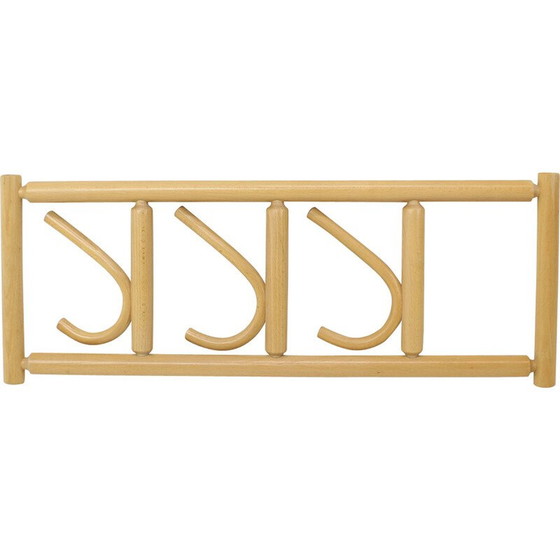 Image 1 of Vintage bent wood wall coat rack by Ton, Cechoslovakia 1980s
