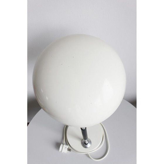 Image 1 of Lampada da scrivania vintage Bauhaus in metallo e legno di Karl Trabert per Bünte e Remmler, 1930