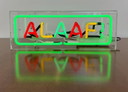 Panneau lumineux "Alaaf" rouge/jaune, après 2020