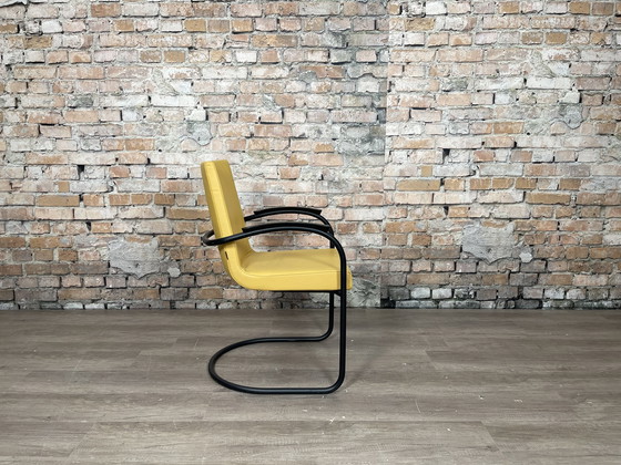 Image 1 of Gispen Cantilever chair yellow black