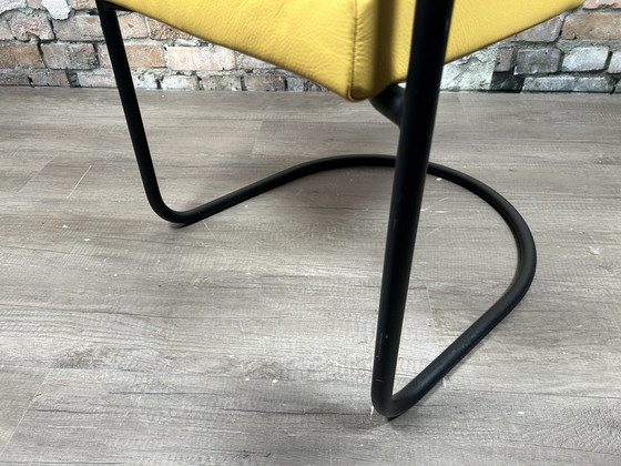 Image 1 of Gispen Cantilever chair yellow black