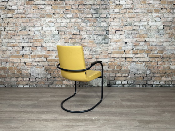 Image 1 of Gispen Cantilever chair yellow black