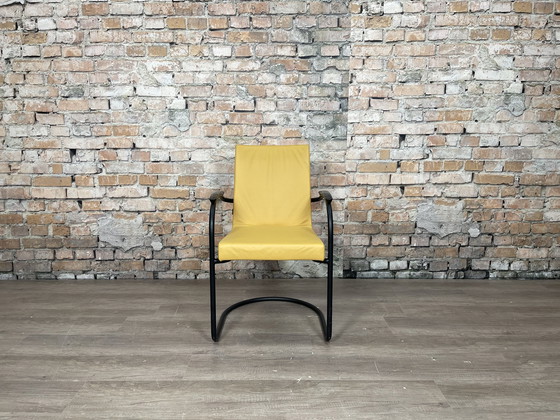 Image 1 of Gispen Cantilever chair yellow black