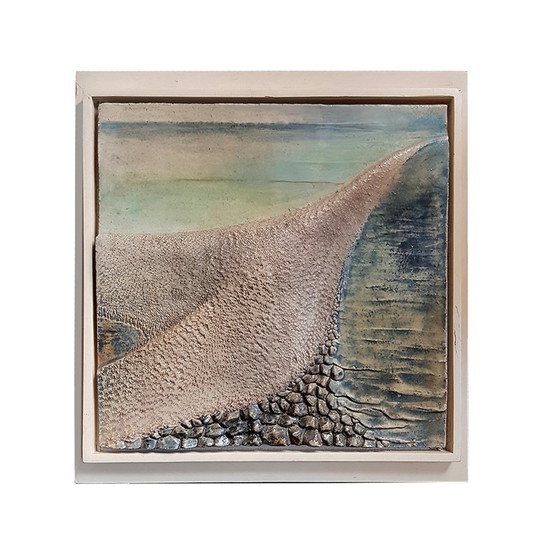 Image 1 of Framed Abstract Handmade Relief Art Wall Panel