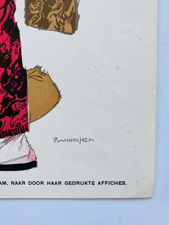 Image 1 of Poster vintage - Set di 2 - Piet Van Der Hem