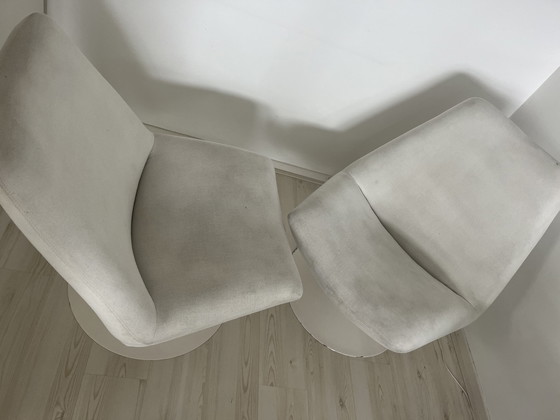 Image 1 of 2x Cartel Living Melanie Swivel Chairs Refurbished