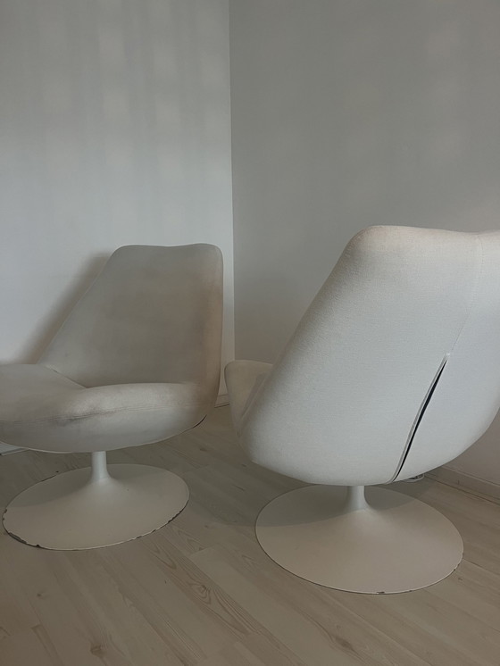 Image 1 of 2x Cartel Living Melanie Swivel Chairs Refurbished