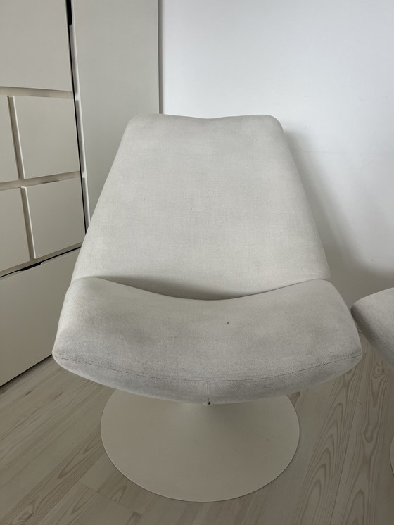 Image 1 of 2x Cartel Living Melanie Swivel Chairs Refurbished