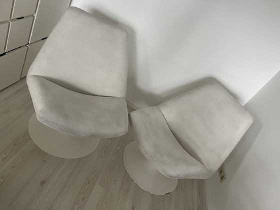 Image 1 of 2x Cartel Living Melanie Swivel Chairs Refurbished