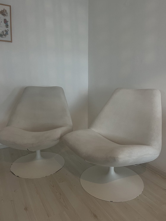 Image 1 of 2x Cartel Living Melanie Swivel Chairs Refurbished