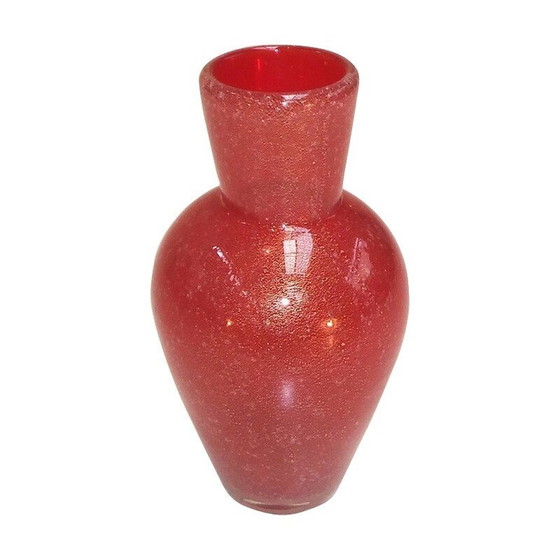 Image 1 of Vintage blown crystal vase by Archimedes Seguso, 1960