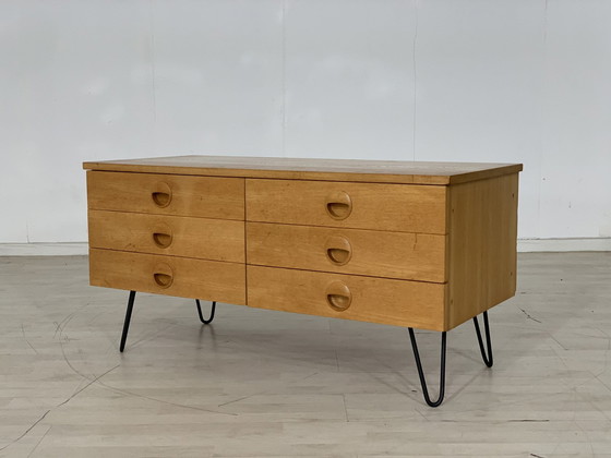 Image 1 of 60s hellerau chest of drawers vanity lowboard sideboard vintage