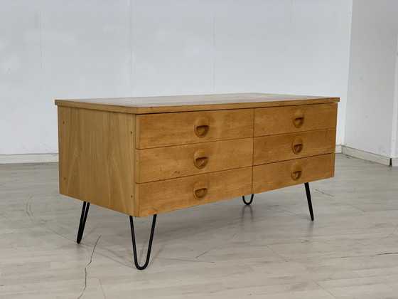 Image 1 of 60s hellerau chest of drawers vanity lowboard sideboard vintage