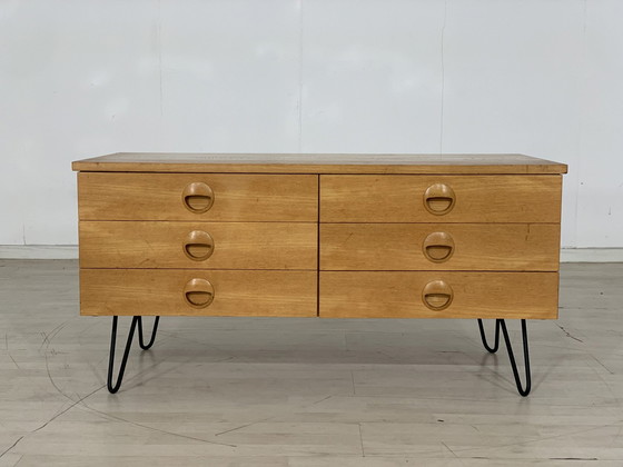 Image 1 of 60s hellerau chest of drawers vanity lowboard sideboard vintage